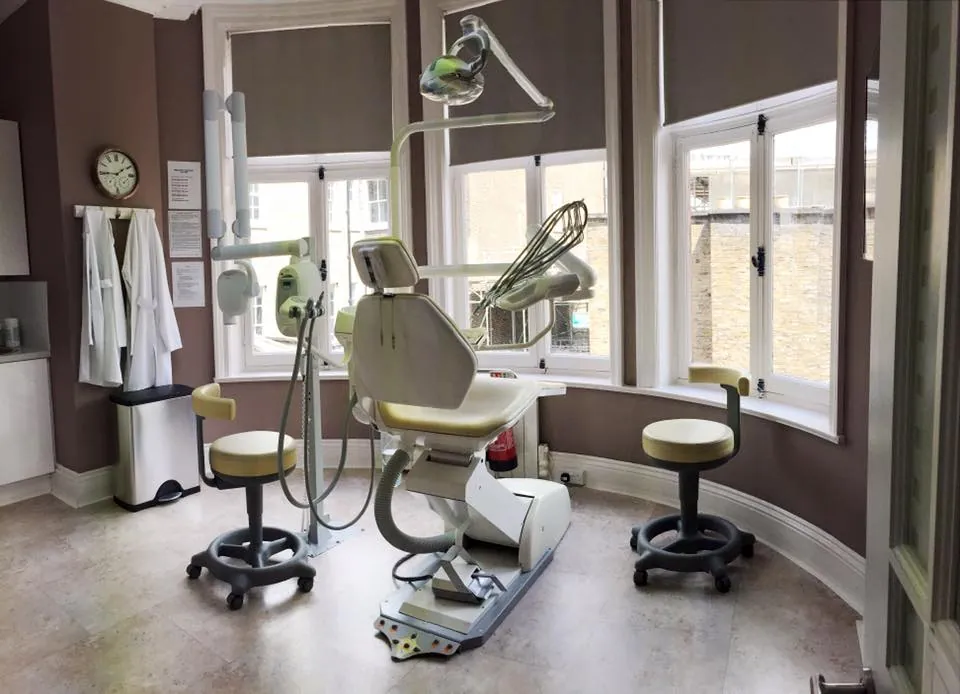A treatment room at Brazilian Smile, 42 Harley Street.