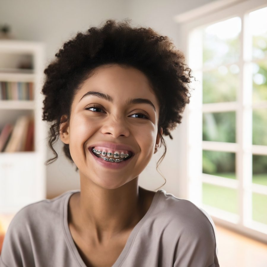 charming-young-woman-showing-teeth-with-braces